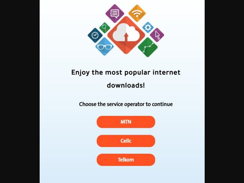 32111 - ZA - [MOB] - Downloads - MTN/Telkom/CellC - non billable -2 Click