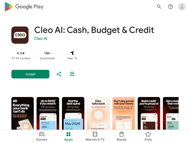 Cleo AI: Cash, Budget & Credit - CPA | US