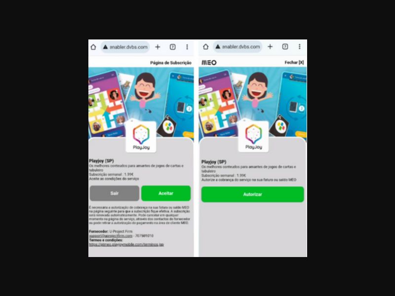 [MOB] Play Joy /PT [MEO] 2 Click [billable]