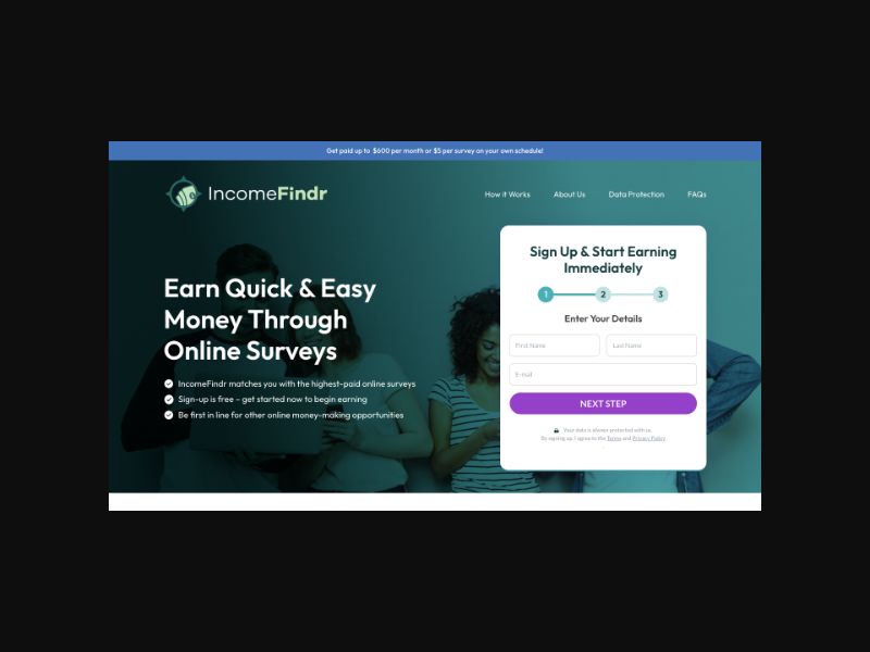 IncomeFindr - Online Surveys - SOI (US)