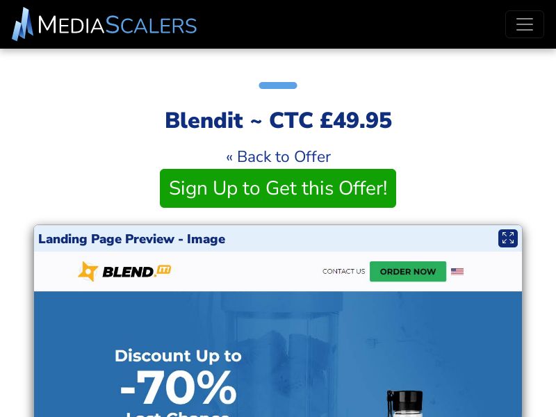 Blendit ~ CTC £49.95 {+DTC, Alt-Landers} (Event Tracking) [UK]