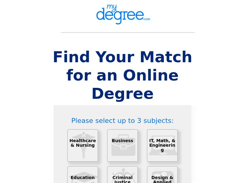 MyDegree - GO - US - (Proof Needed)