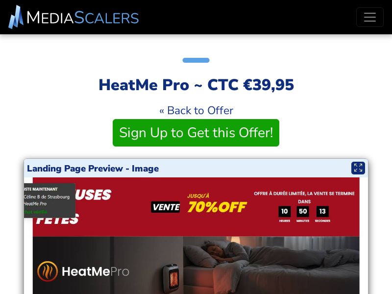 HeatMe Pro ~ CTC €39,95 {+DTC, Alt-Landers} (Event Tracking) [FR]