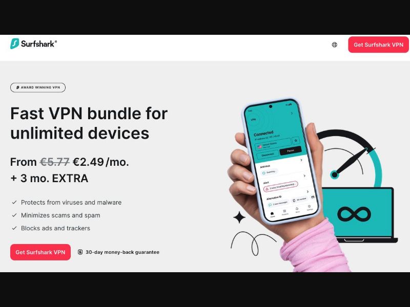 37577 - [WEB] - MultiGeo - Surfshark VPN - Sale