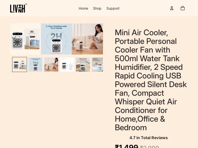 Mini Air Cooler by Livinh CPA - India