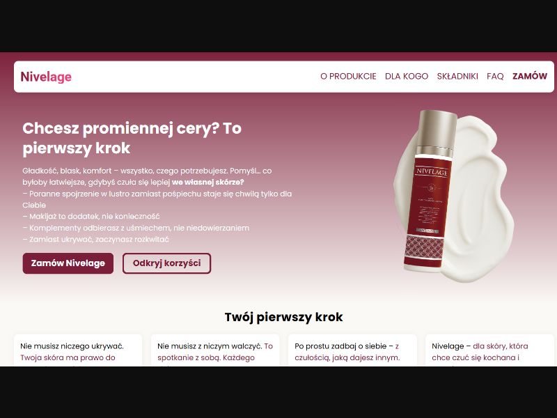 [WEB+MOB] Nivelage - Wrinkle Cream /PL (+EU) COD