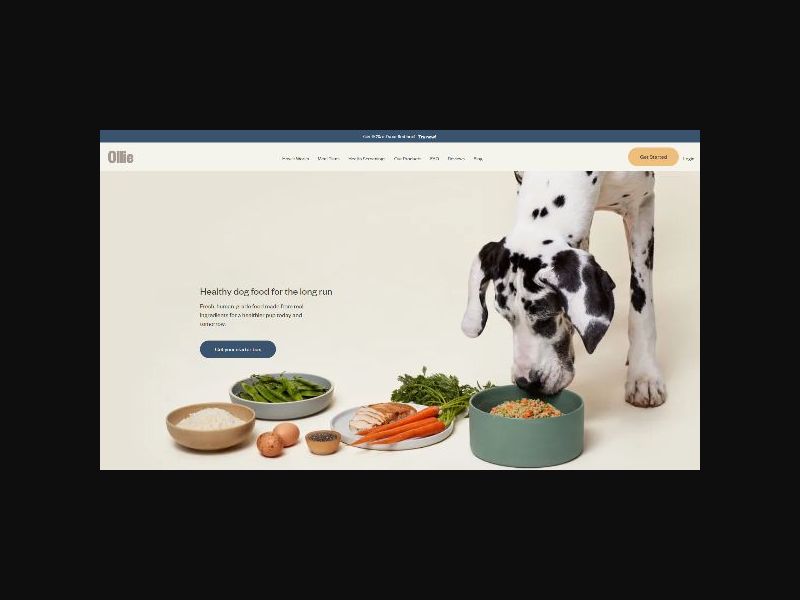 Ollie - Pet Supplies- 60% Off First Box- CPS (US)