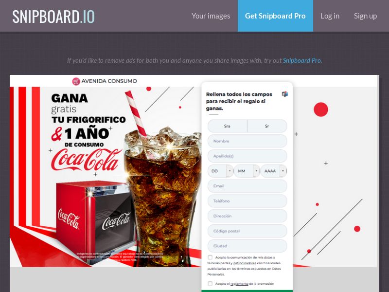 Avenida Consumo - Un mini frigorifico y un año de Coca Cola ES - SOI *TOP OFFER*