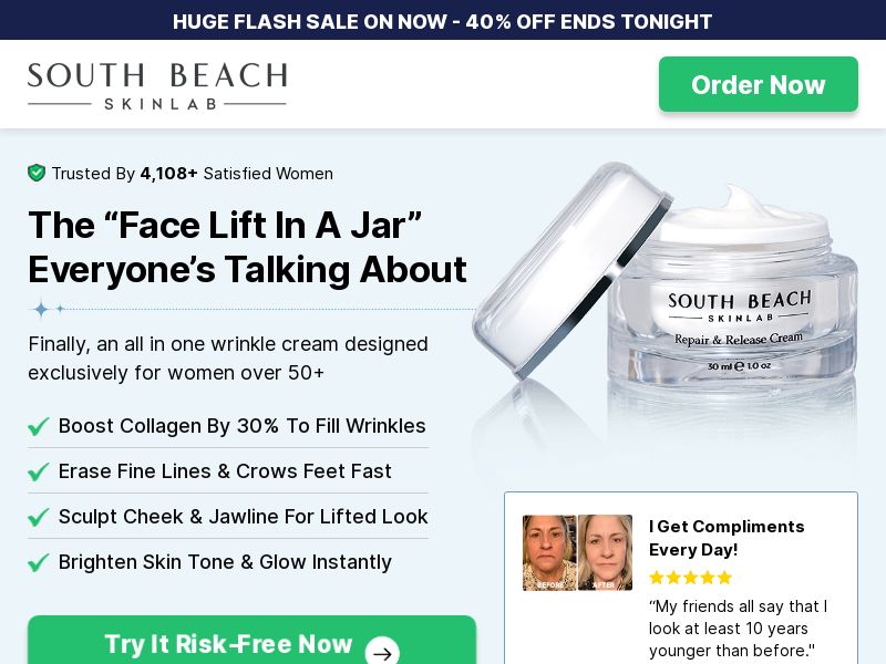 South Beach Skin Lab - TSL & VSL [US] (Banner,Native,Social,Search,SEO,Brand Bidding) - CPA