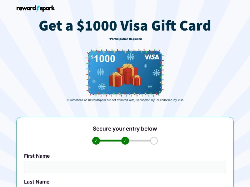 Visa Gift Card $1000 | US