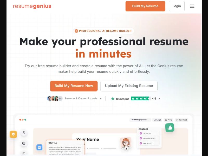 ResumeGenius - CPA - Desktop & Mobile [US]