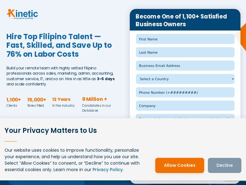 Kinetic Staffing - RevShare | Int'l