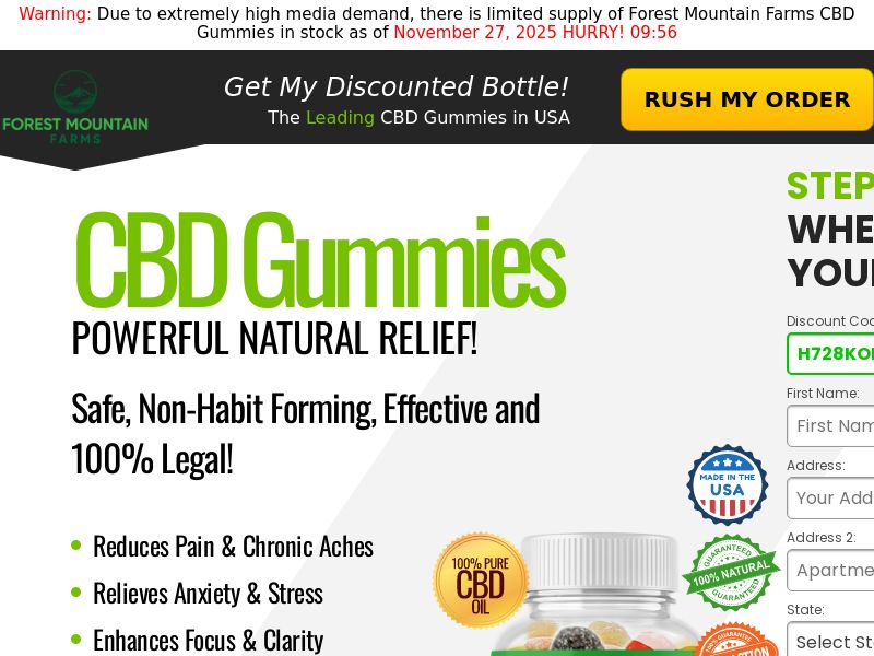 Forest Mountain Farms CBD Gummies | US