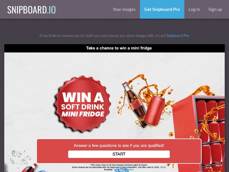 FunClub - Mini Fridge NZ - SOI