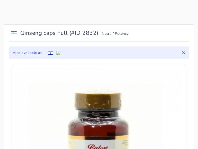 Ginseng caps Full