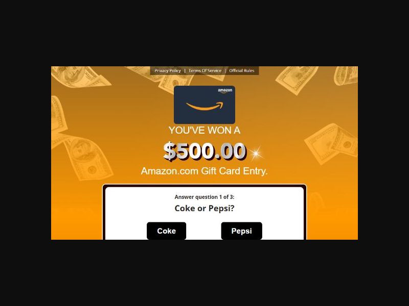 Everyday Winner - Amazon $500 Gift Card - SOI (US)