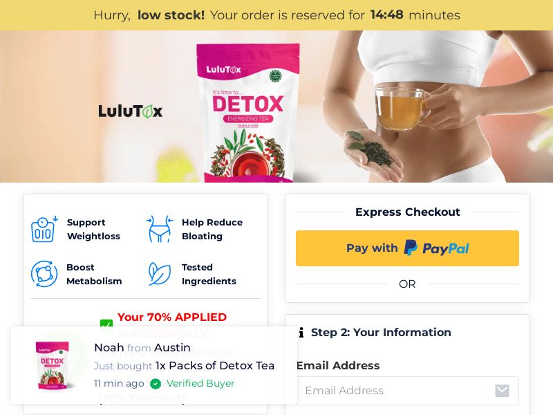 Lulutox Detox Tea SS - US/INTL (No Brand Bidding)
