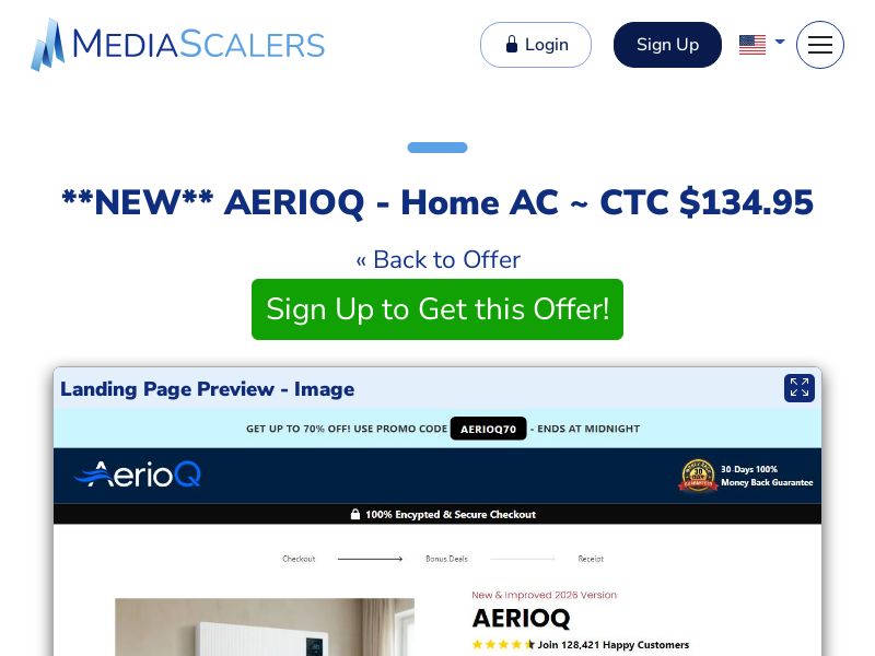 AERIOQ - Home AC ~ CTC $134.95 {+Alt-Landers, DTC} (Event Tracking) [US]