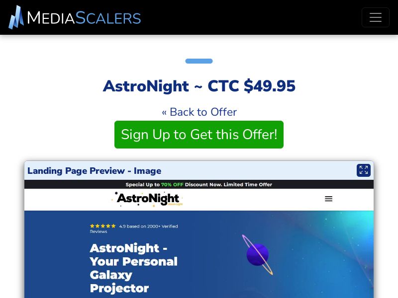 AstroNight ~ CTC $49.95 {+DTC. Alt-Landers} (Event Tracking) [US]