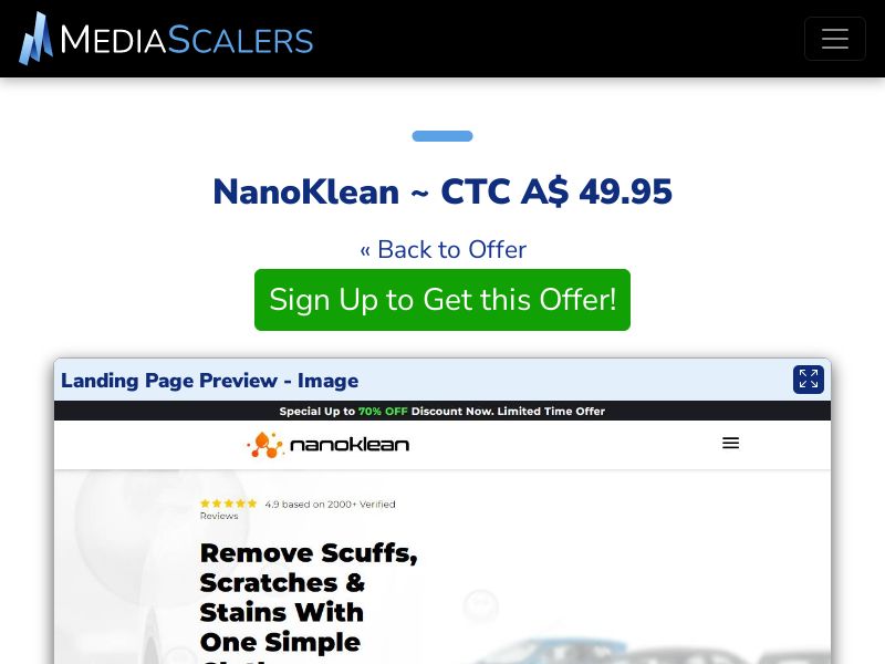 NanoKlean ~ CTC A$ 49.95 {+DTC, Alt-Landers} (Event Tracking) [AU]