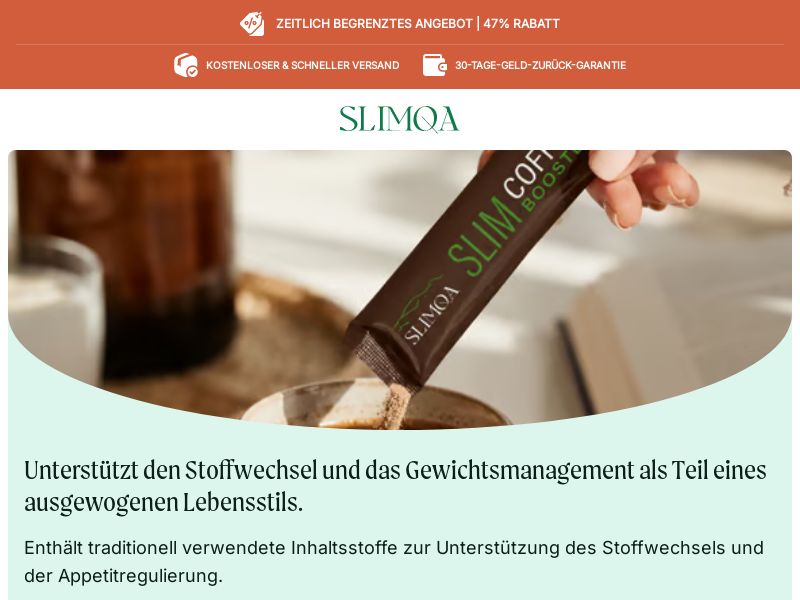 ! NEW OFFER - Slimqa Slim Coffee Booster Diet - Product Page [MULTI-GEO] (Banner,Native,Social,Search,SEO,Brand Bidding) - CPA
