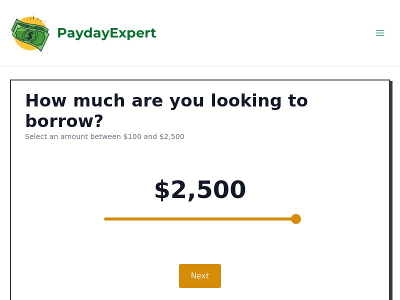 Payday Expert (Payday Loans) - RevShare | CA