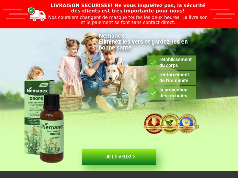 Nemanex 29 EUR FR -ANTI-PARASITE PRODUCT