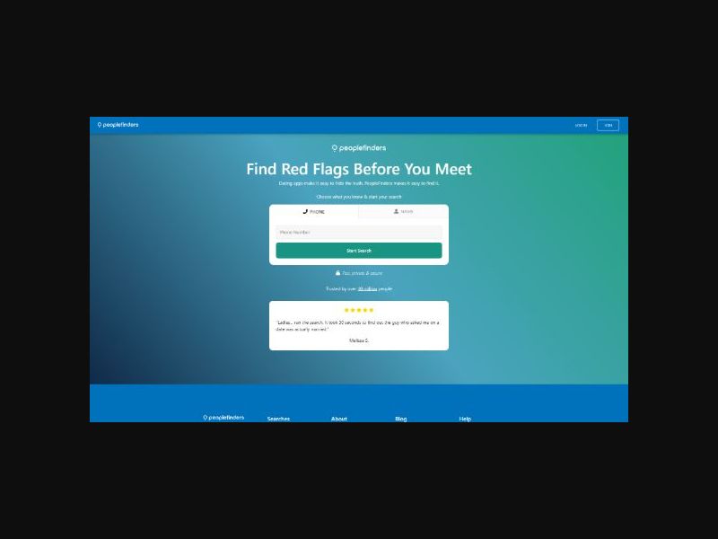Peoplefinders - Dating Reverse Lookup - CPS (US)