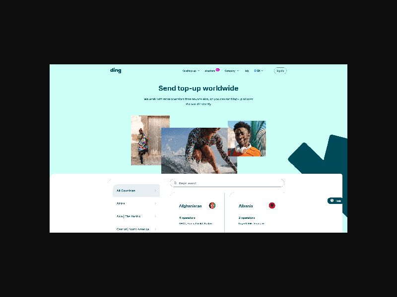 Ding.com - Mobile Top-Ups - CPS (US,CA,UK + more)