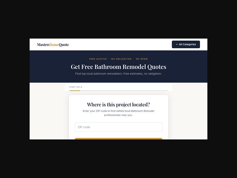 MastroHomeQuote - Home Services - RevShare (US)