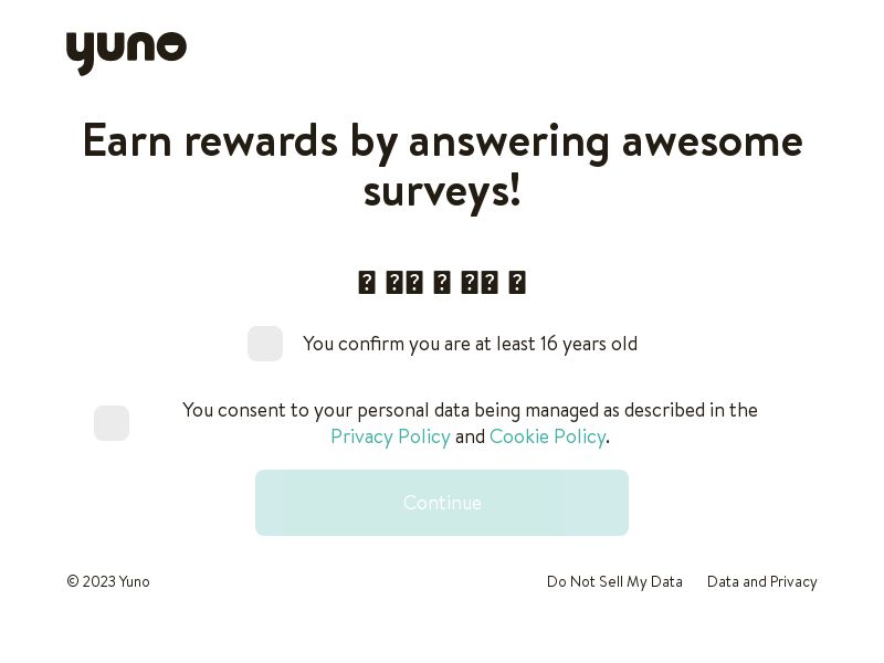 Yuno Survey V6 (MY) (CPL) (Incent)