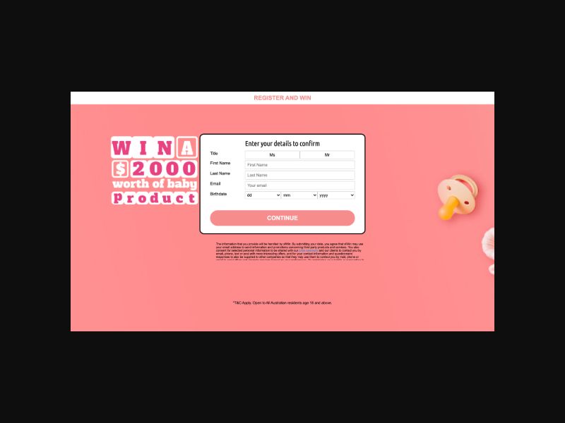 Baby Products - Enter to Win $2000 Worth (AU)