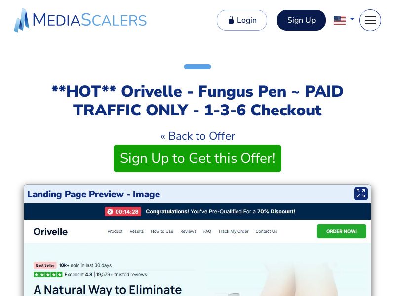 Orivelle - Fungus Pen ~ PAID TRAFFIC ONLY - 1-3-6 Checkout {+Advertorial, DTC, Multi-Lang, Alt-Landers} (Event Tracking) [US, DE, CA, AU, UK, FR, IL, +232 More]