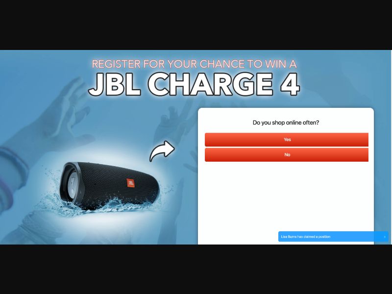 AU - Quiztionnaire - JBL Charge 4 - (CPL)
