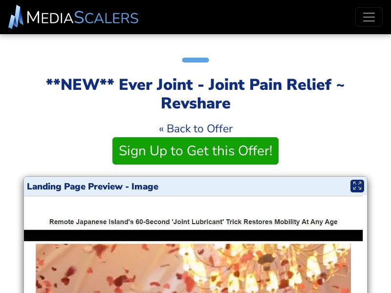 Ever Joint - Joint Pain Relief ~ Revshare {+DTC} [US, DE, CA, AU, UK, FR, IL, +238 More]