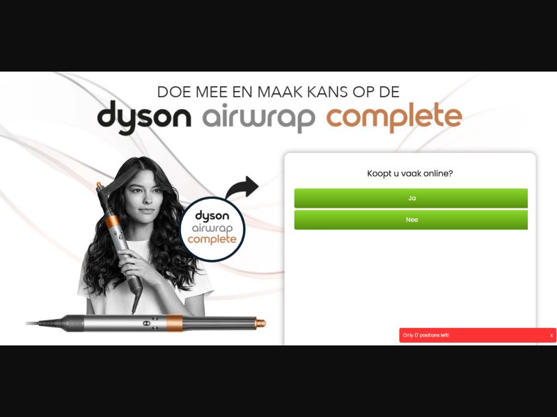 NZ - Quiztionnaire - Dyson Airwrap - (CPL)