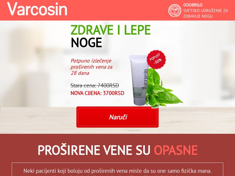 Varcosin RS - varicose vein cream