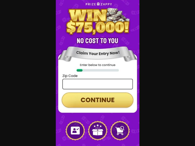 37348 - US - [WEB+MOB] - PriceZappy $75k Giveaway - CPL SOI