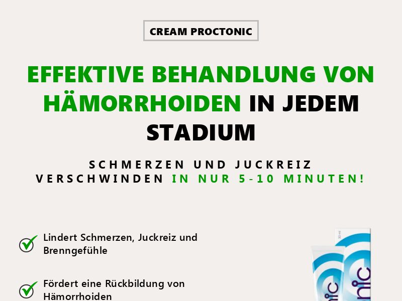 Proctonic LOW PRICE EU - HEMORRHOIDS TREATMENT