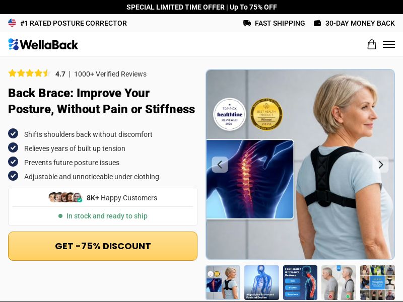 Ecom - Posture Corrector - US