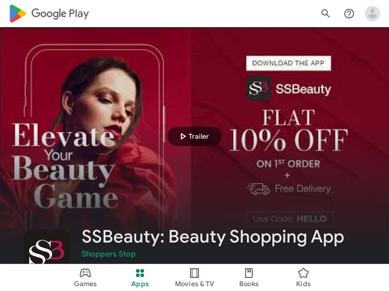 SSBeauty.in Android Mobile CPS - India