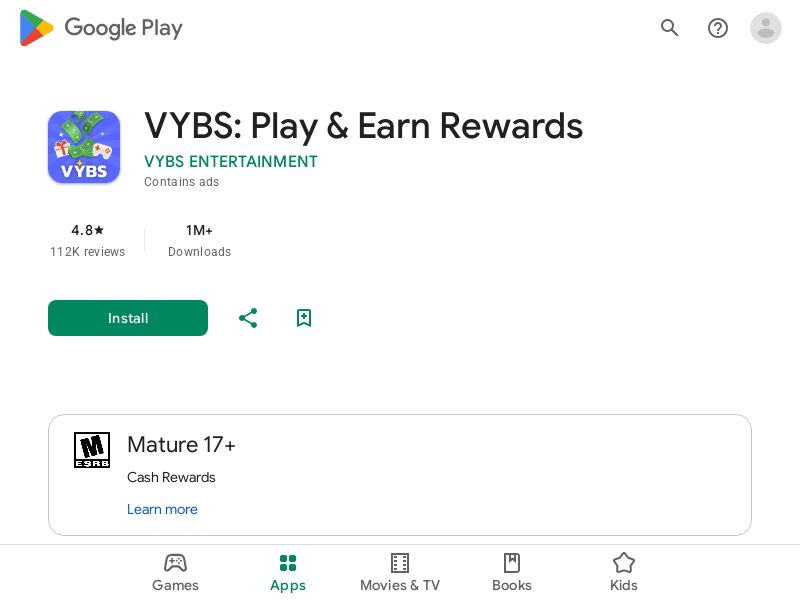 VYBS - US - CPI - Android - Content, Paid Search, Paid Social, Influencer