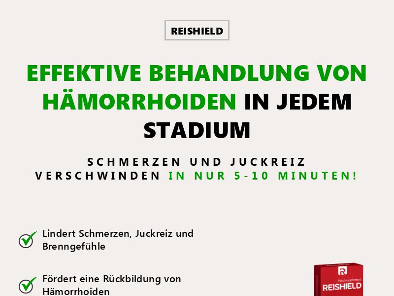 Reishield EU -HEMORRHOIDS TREATMENT