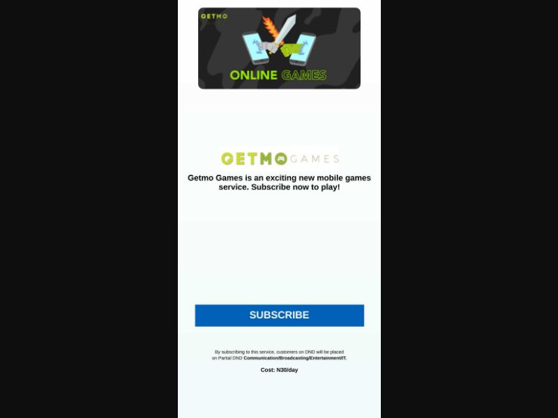 [MOB] Getmo Games /NG [MTN] - 2 Click