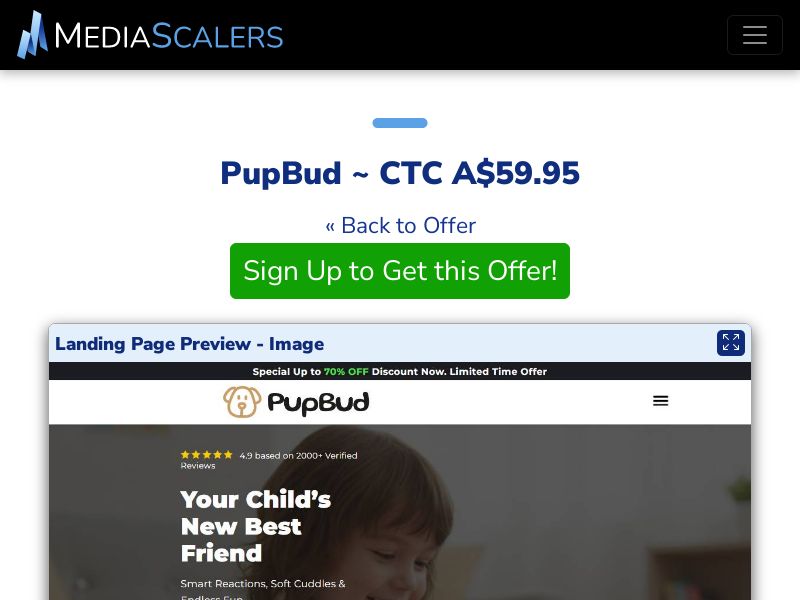 PupBud ~ CTC A$59.95 {+DTC, Alt-Landers} (Event Tracking) [AU]