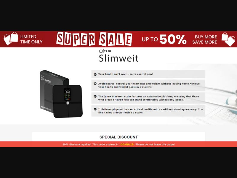 [WEB+MOB] Qinux SlimWeit – Weighing Scale /International (112 GEOs) CPS *FB/TT/Google/Taboola Pixel* [Approval Required]