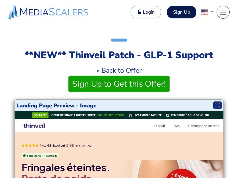 Thinveil Patch - GLP-1 Support {+DTC} [FR, CH, BE]