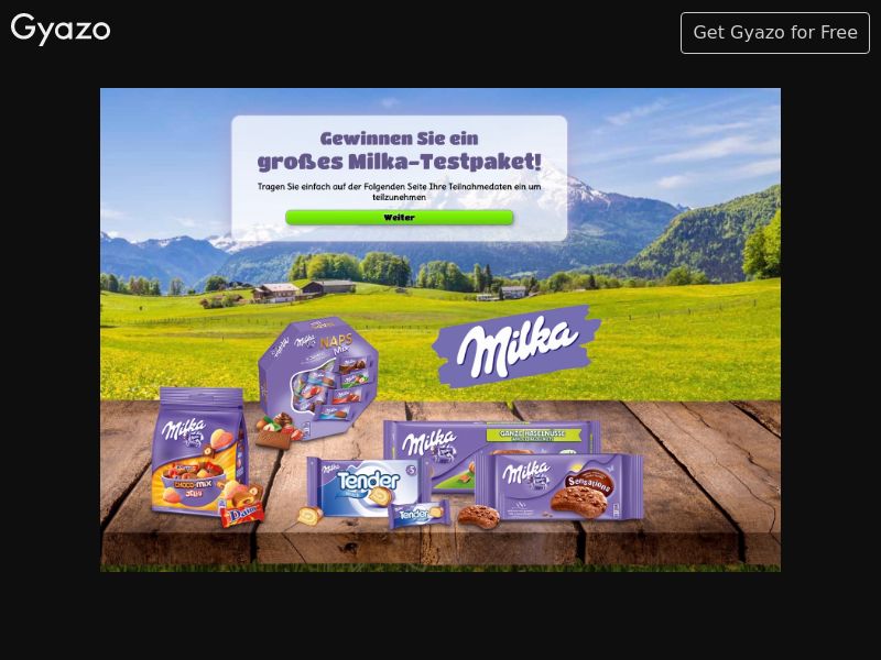Milka Package 100€ preland (DE)