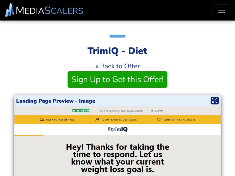 TrimIQ - Diet {+DTC, Quiz} [UK, IE]