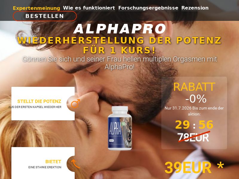 Alpha Pro 39 EUR DE - Potency